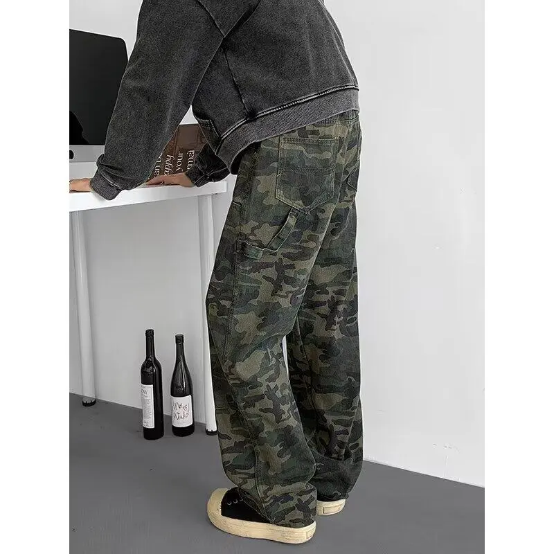 BENGEN Casual Pants Unisex Coffee-1