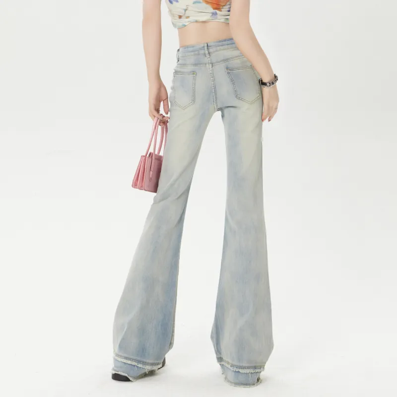 BENGEN Jeans Women's Black Gray-13