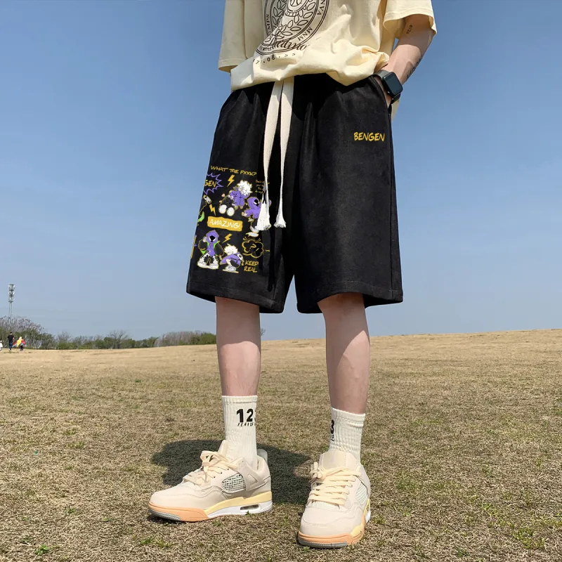 BENGEN Casual Shorts Unisex-10