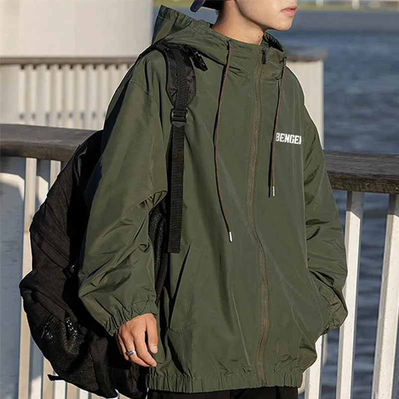 BENGEN Jackets Coats Unisex Black-4