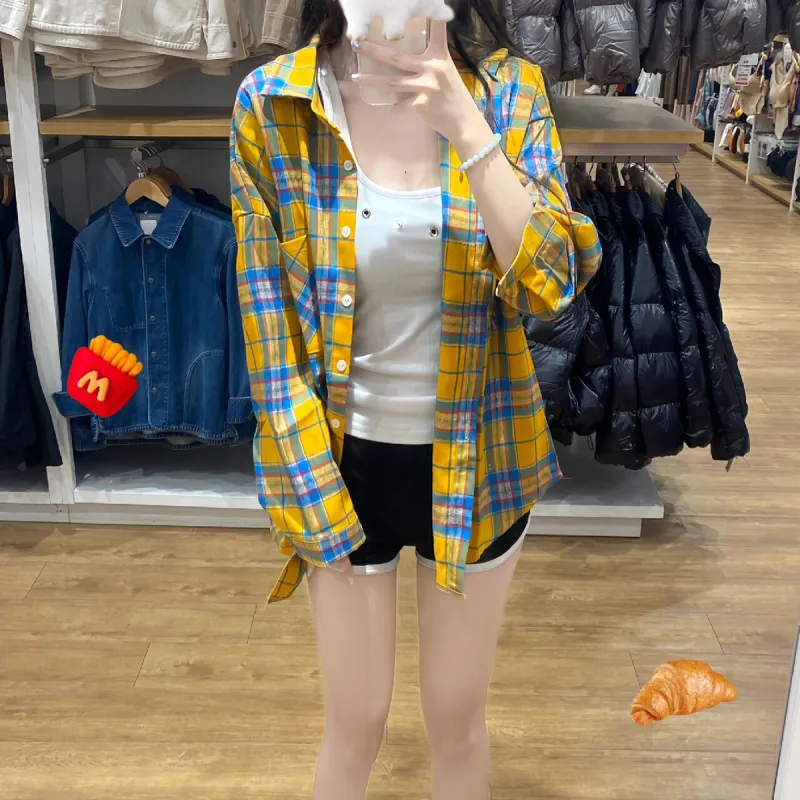BENGEN Shirts Unisex Yellow-3