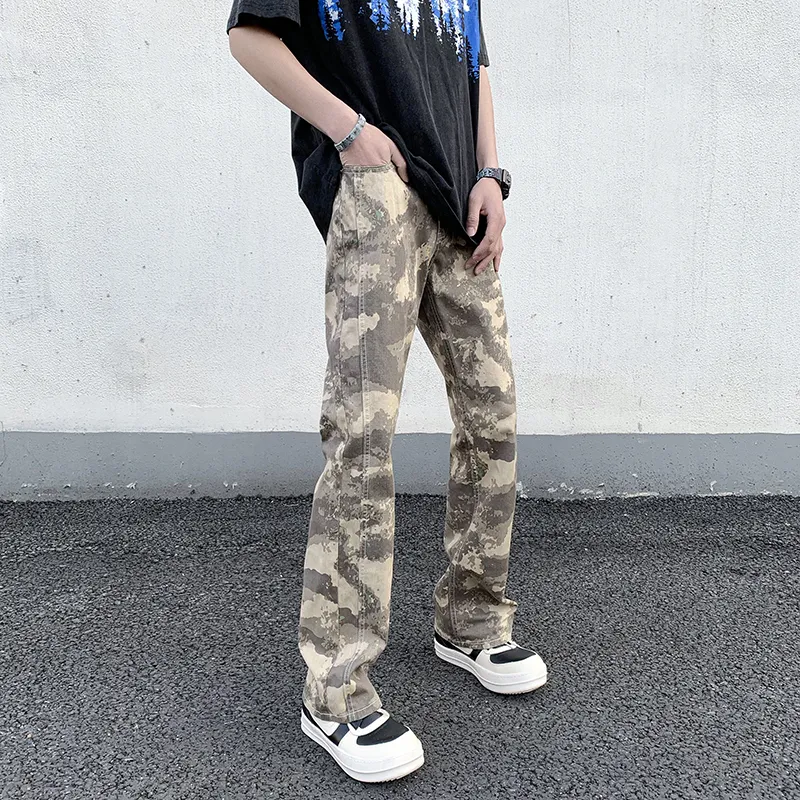 BENGEN Vibe Workwear Casual Pants Men's Camouflage-6