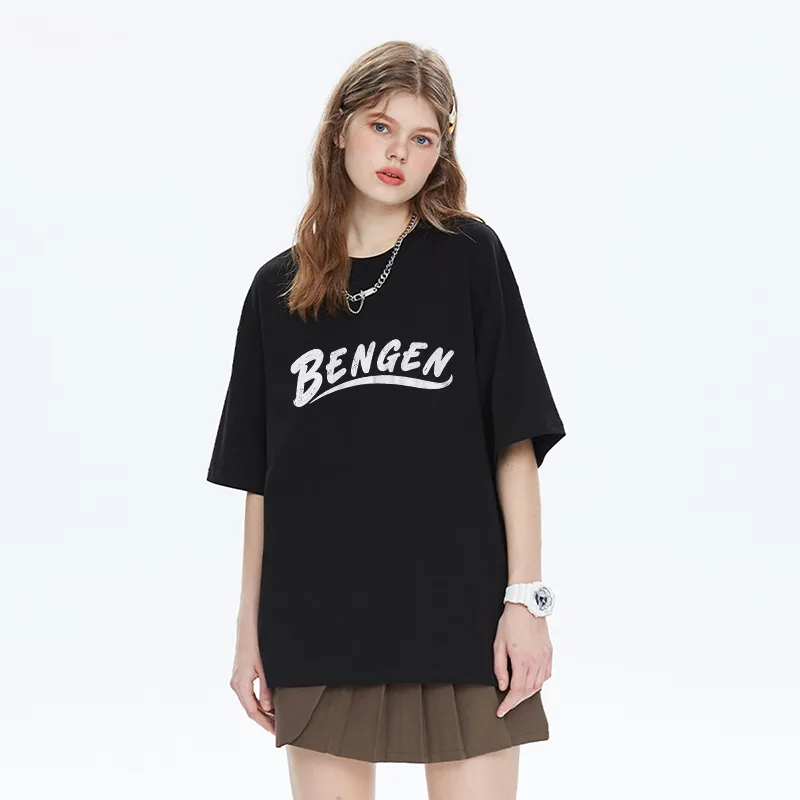 BENGEN Drop Shoulder Sleeve T Shirt Unisex-4