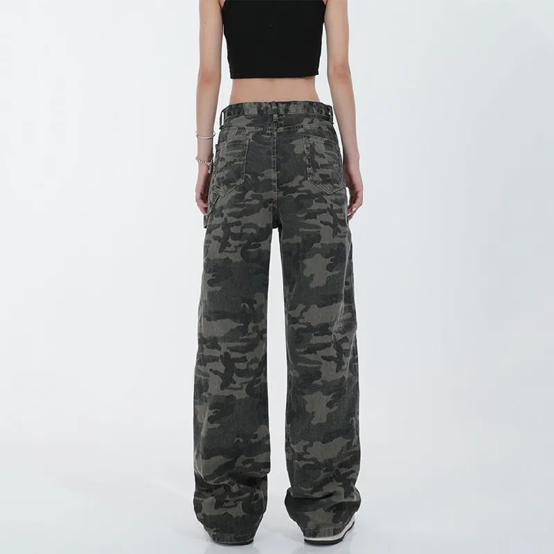 BENGEN Jeans Women's Camouflage-5