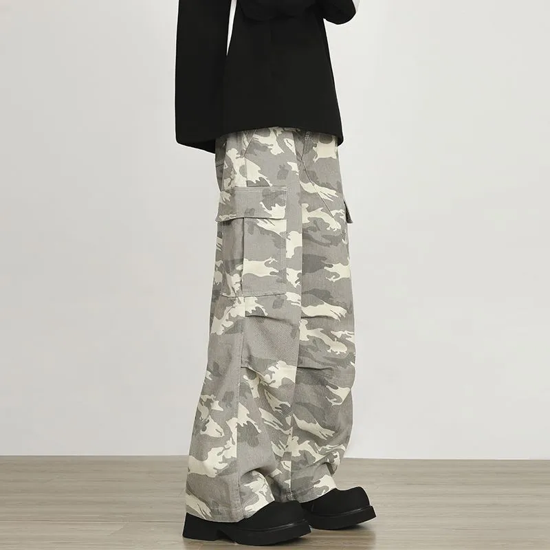 BENGEN Jeans Unisex Camouflage Apricot-2