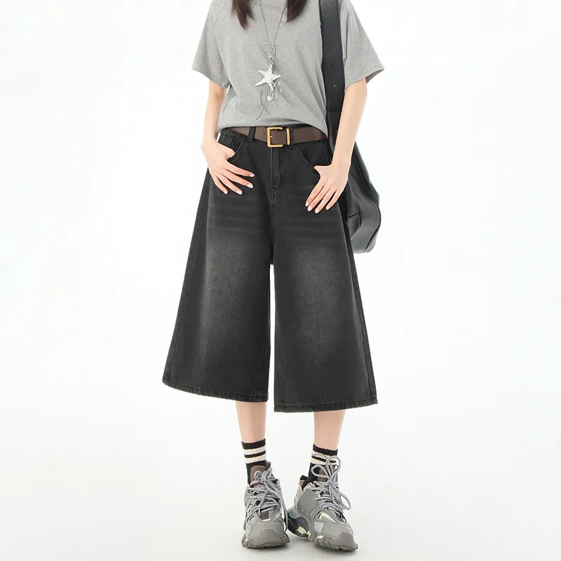 BENGEN Denim Shorts Women's-9