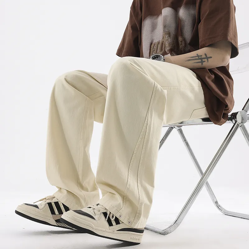 BENGEN Casual Pants Unisex-15