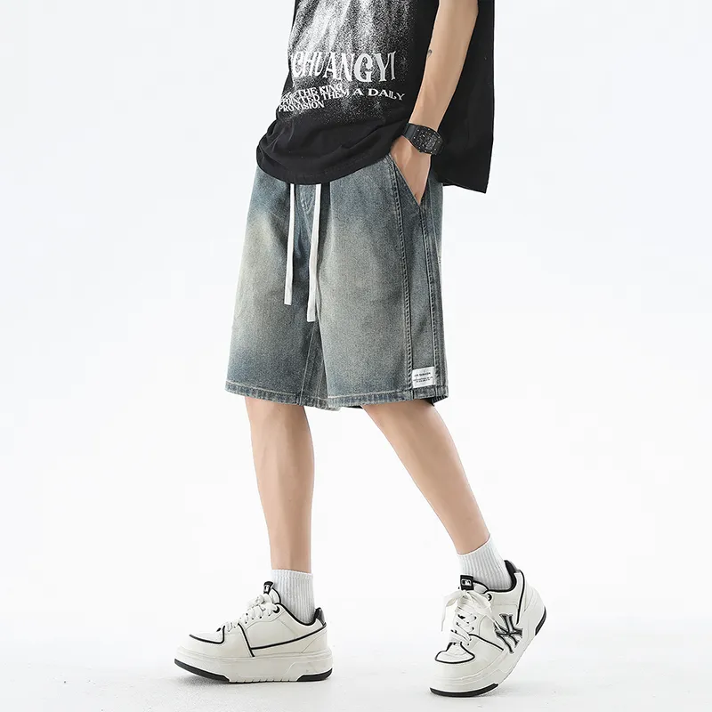 BENGEN Denim Shorts Unisex-2