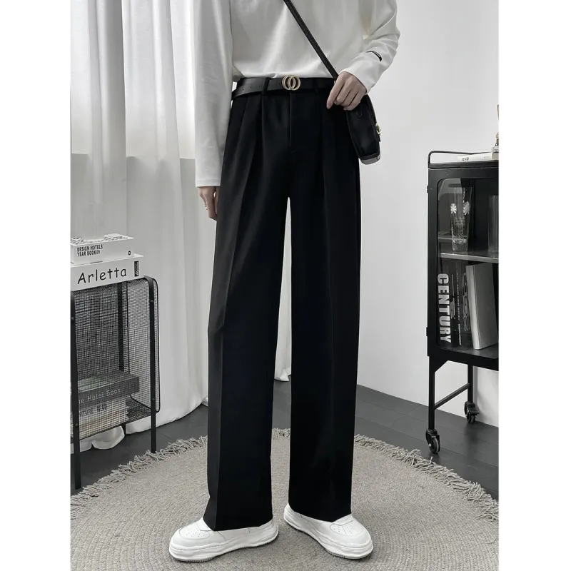 BENGEN Suit Trouser Unisex Black-1