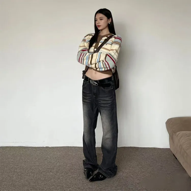 BENGEN Jeans Unisex Black-3