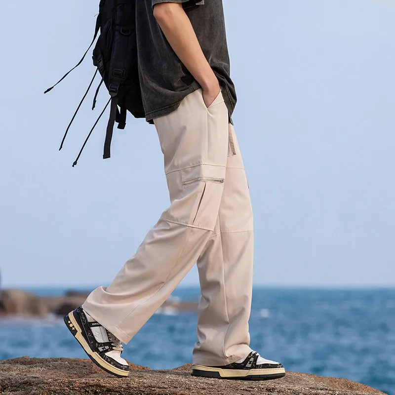 BENGEN Casual Pants Unisex-11