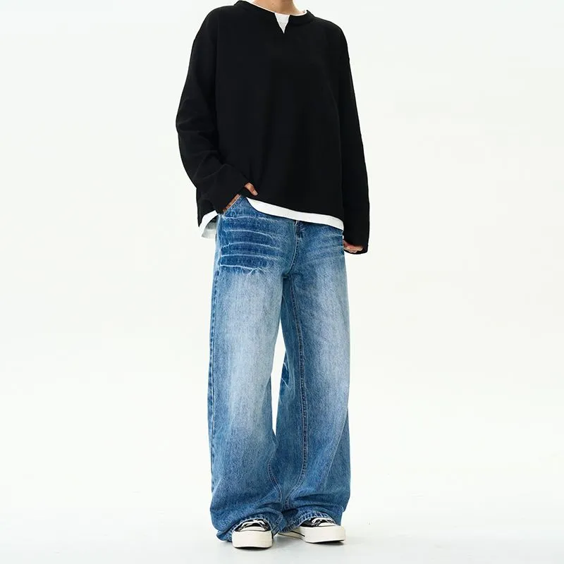 BENGEN Jeans Unisex Blue-5