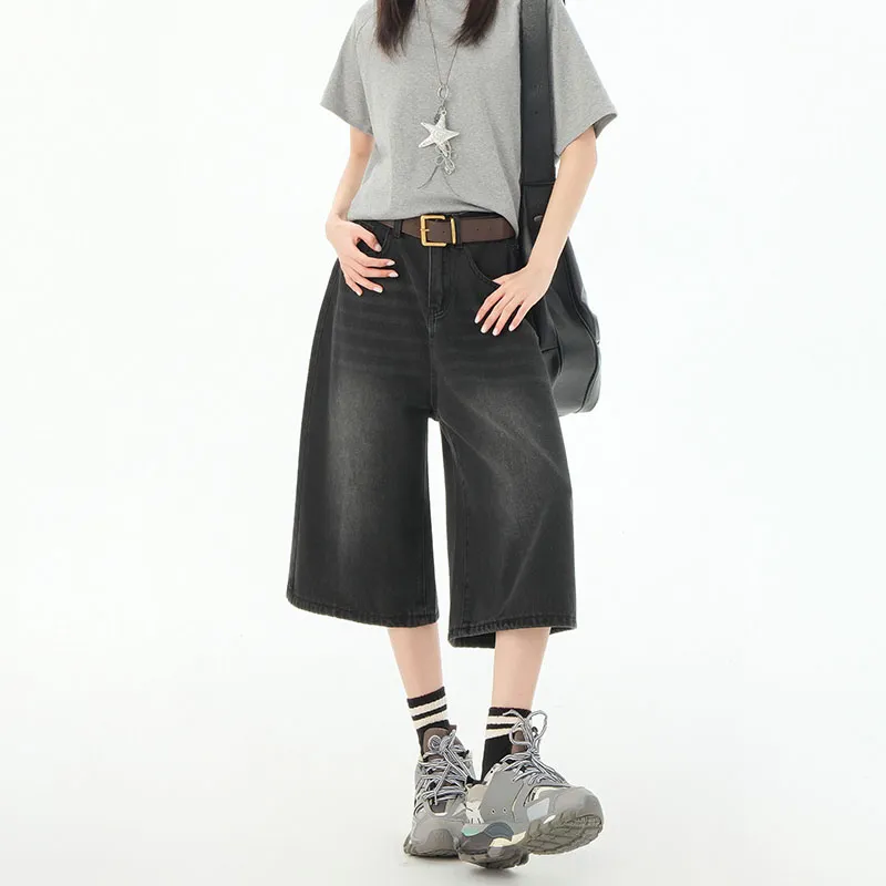 BENGEN Denim Shorts Women's-7