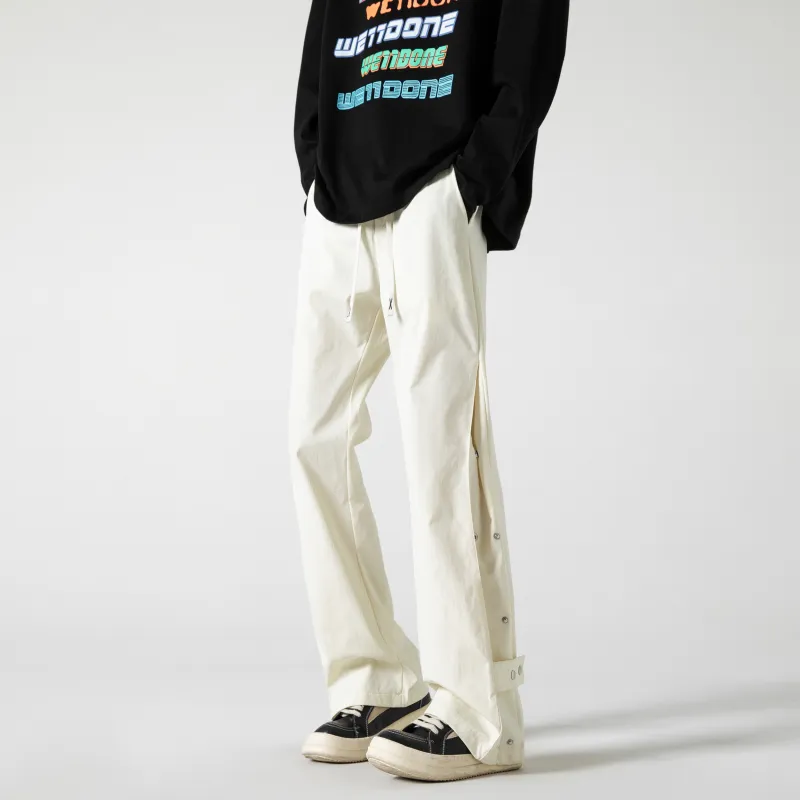 BENGEN Casual Pants Unisex Black-10