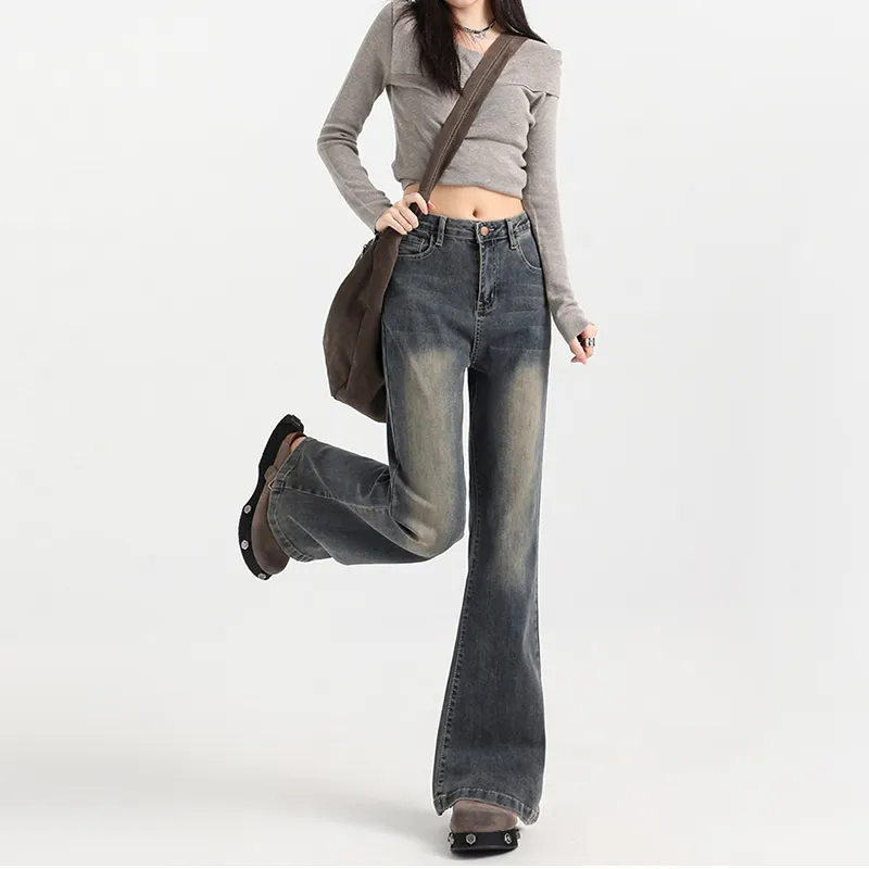 BENGEN Jeans Women's Vintage Blue-50