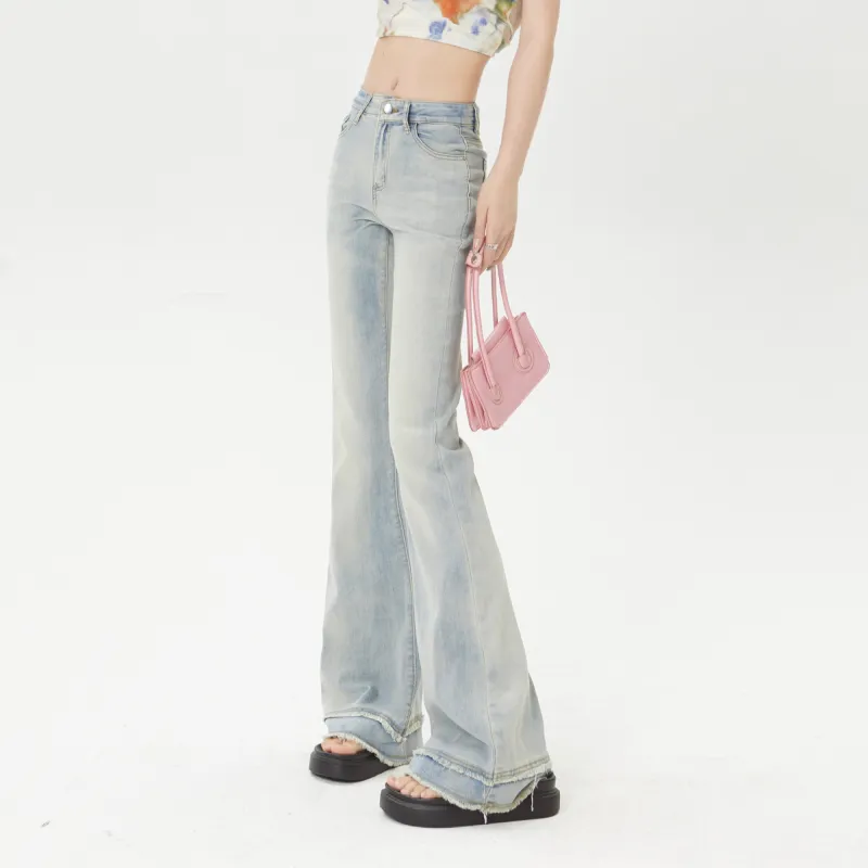 BENGEN Jeans Women's Black Gray-11