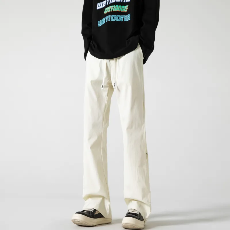 BENGEN Casual Pants Unisex Black-11