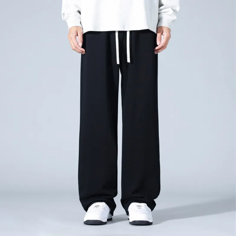BENGEN Casual Pants Unisex Black-2