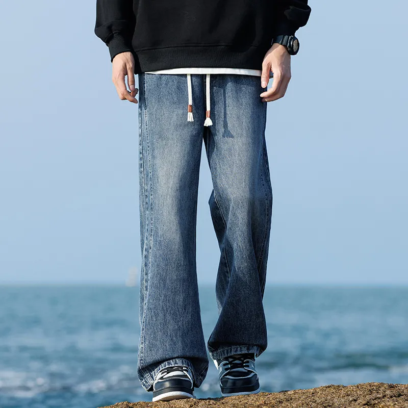 BENGEN Jeans Unisex Vintage Blue-22