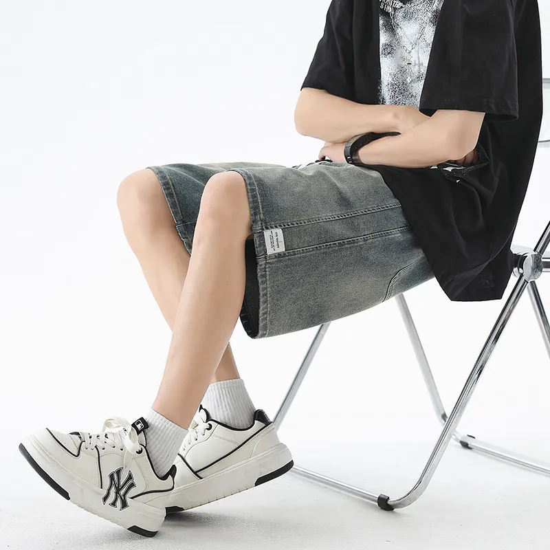 BENGEN Denim Shorts Unisex-3