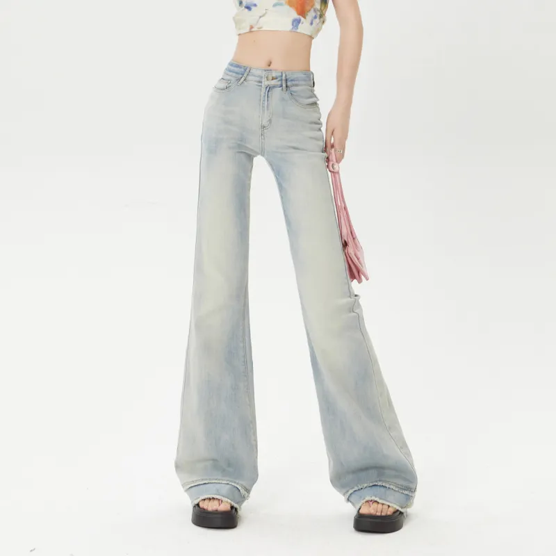 BENGEN Jeans Women's Black Gray-12