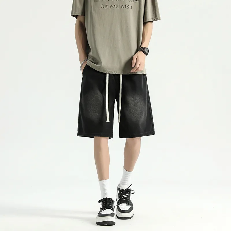 BENGEN Denim Shorts Unisex-6