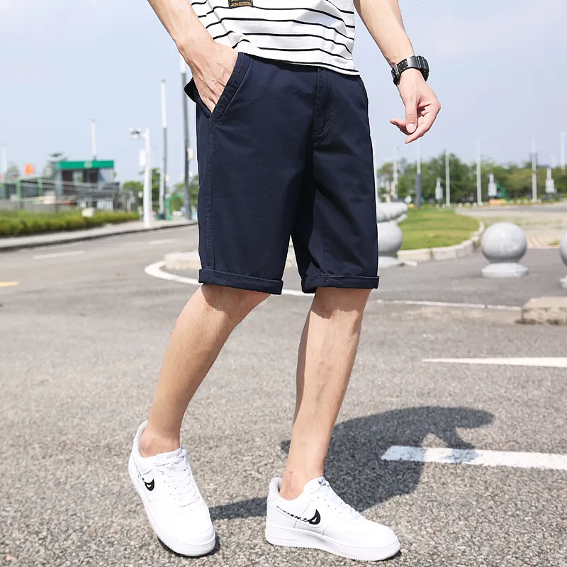 BENGEN Casual Shorts Men-4