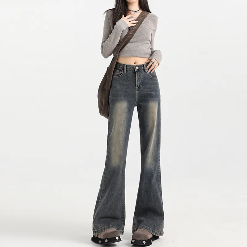 BENGEN Jeans Women's Vintage Blue-42