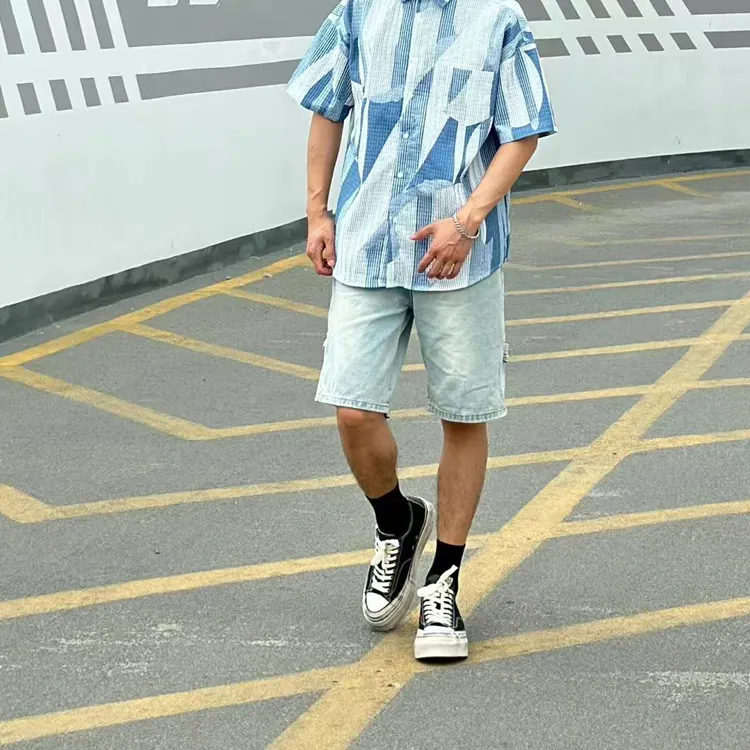 BENGEN Denim Shorts Unisex-9