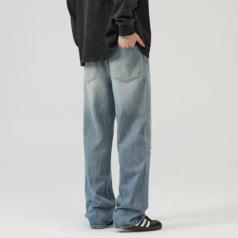 BENGEN Jeans Unisex Vintage Blue-4