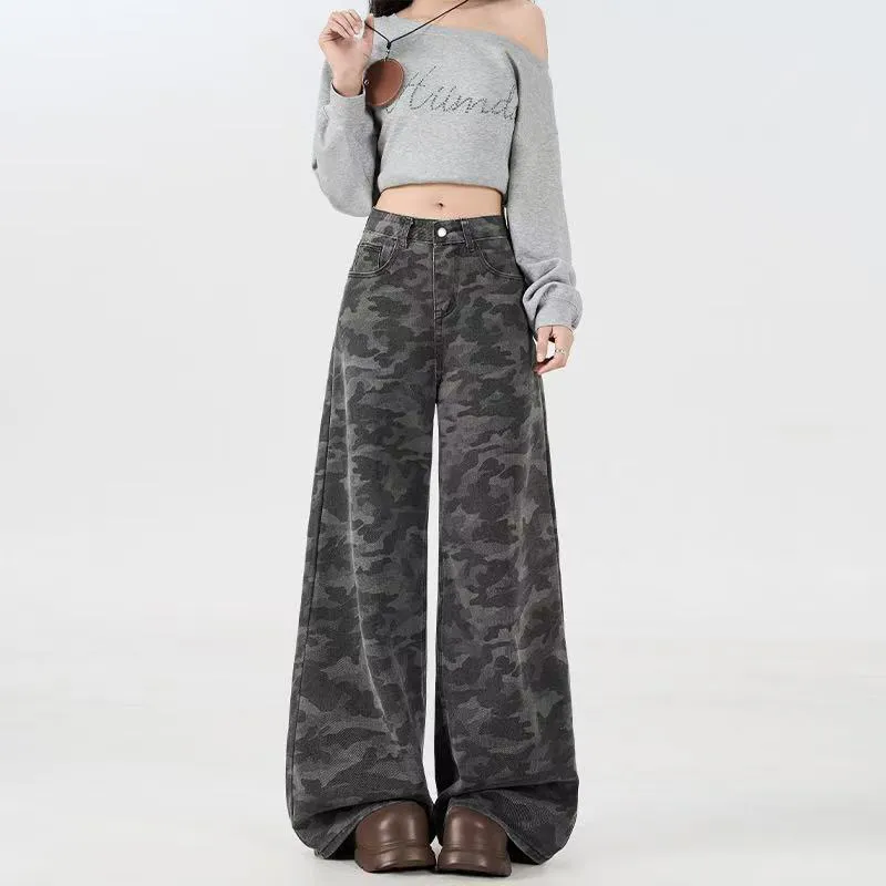 BENGEN Jeans Women's Camouflage-7