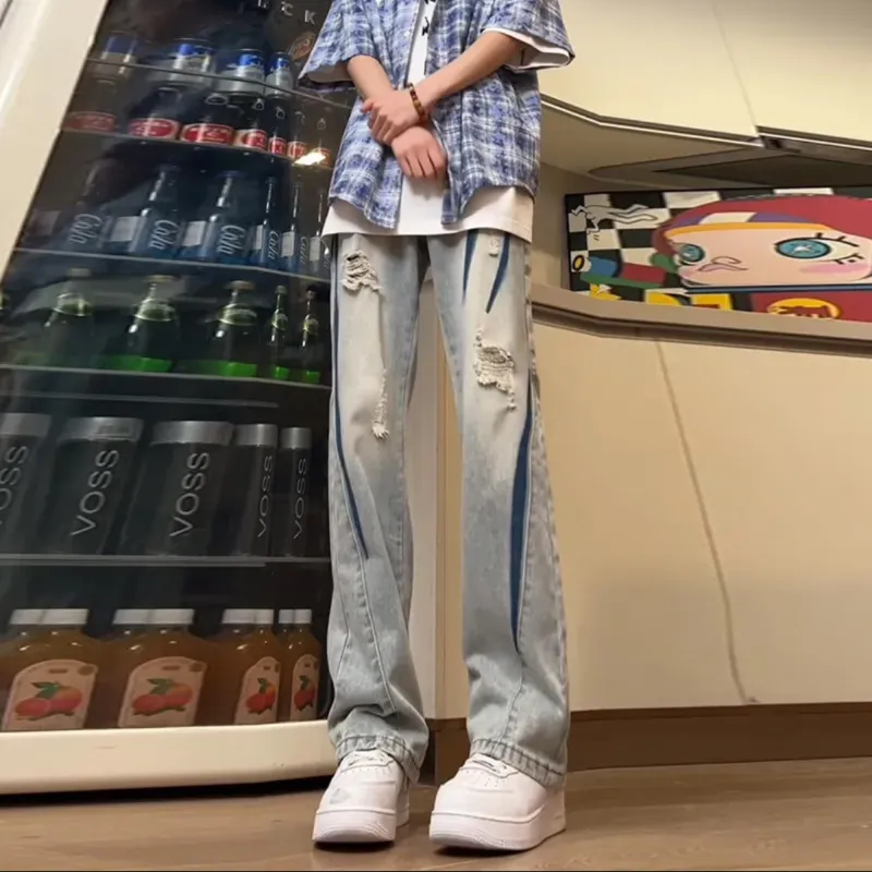 BENGEN Jeans Unisex-6