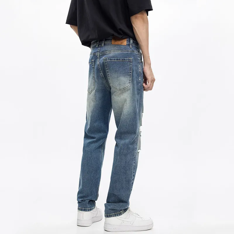 BENGEN Jeans Unisex Vintage Blue-2