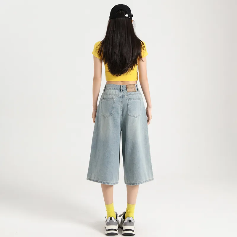 BENGEN Denim Shorts Women's-6