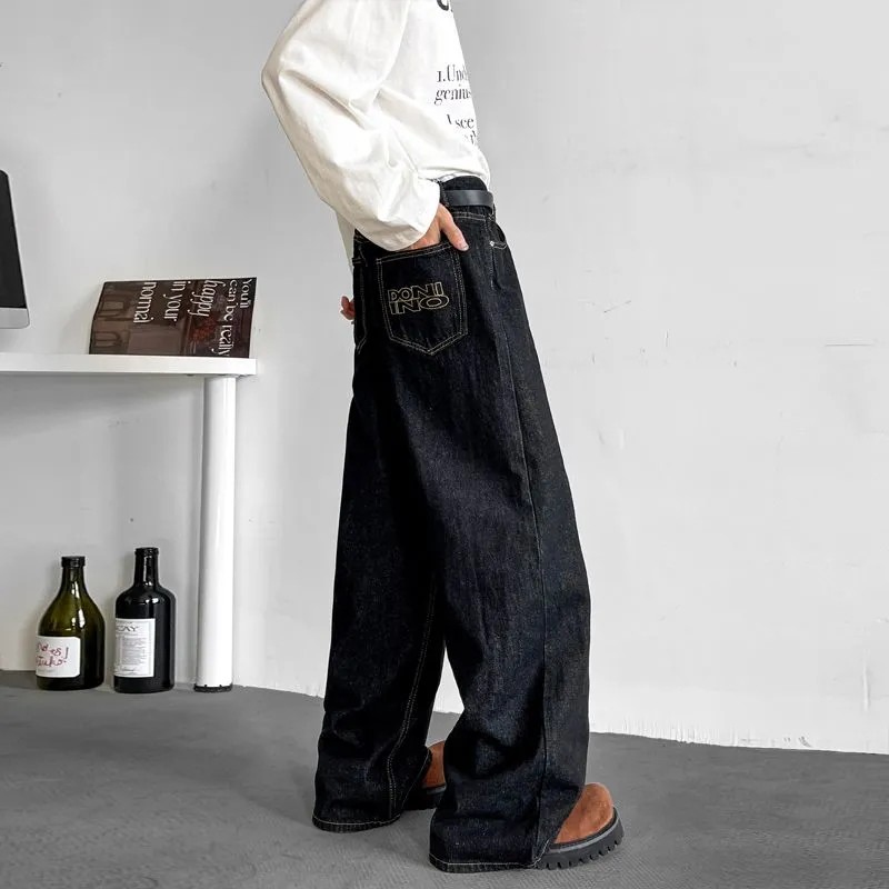 BENGEN Jeans Unisex Black-4