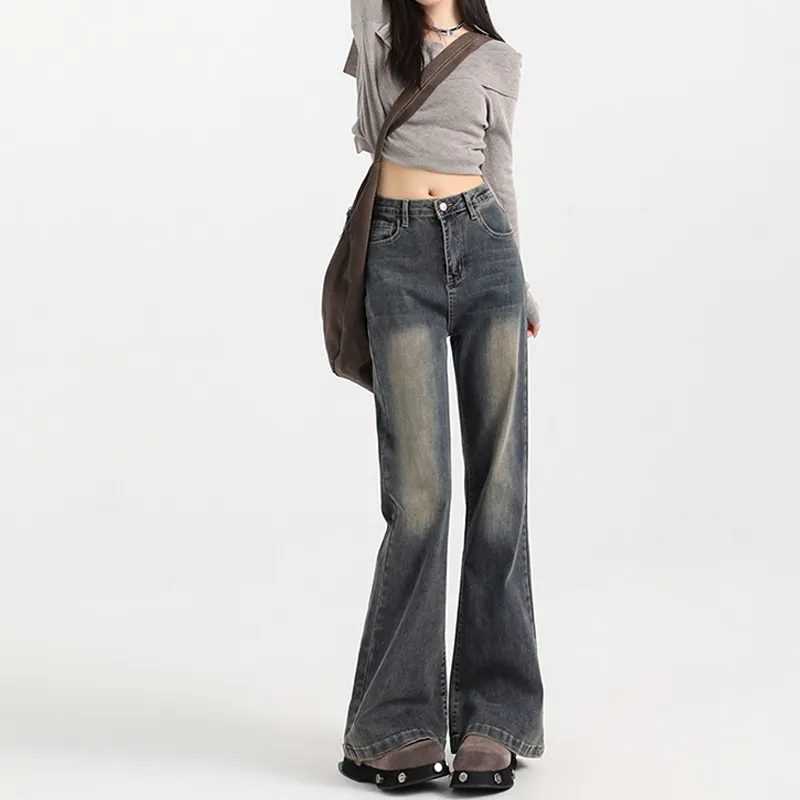 BENGEN Jeans Women's Vintage Blue-47