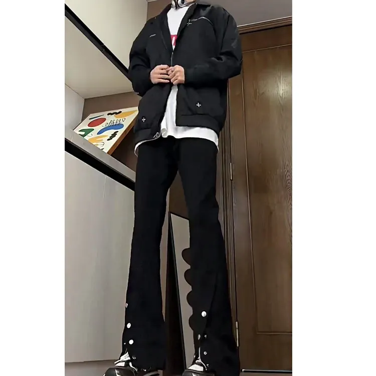 BENGEN Jeans Unisex Black-1