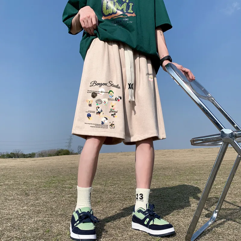 BENGEN Casual Shorts Unisex-7