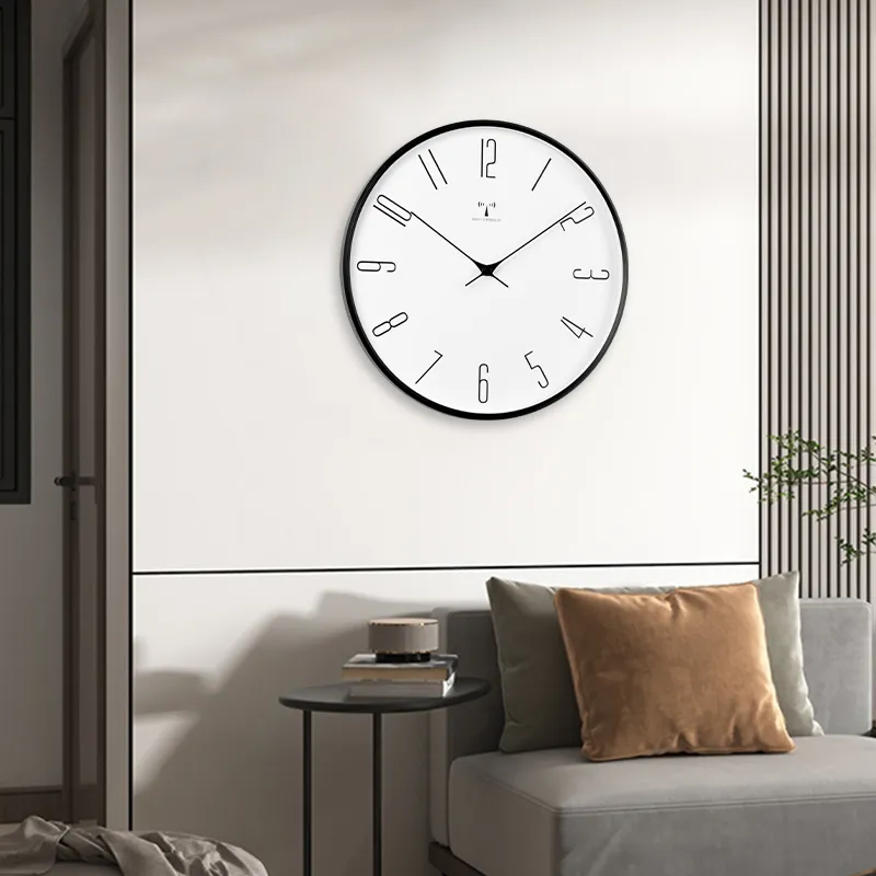 HENSE Wall Clock & Hanging Watch Radio Movement PVC Outer Frame Unisex White Dial HW286-2
