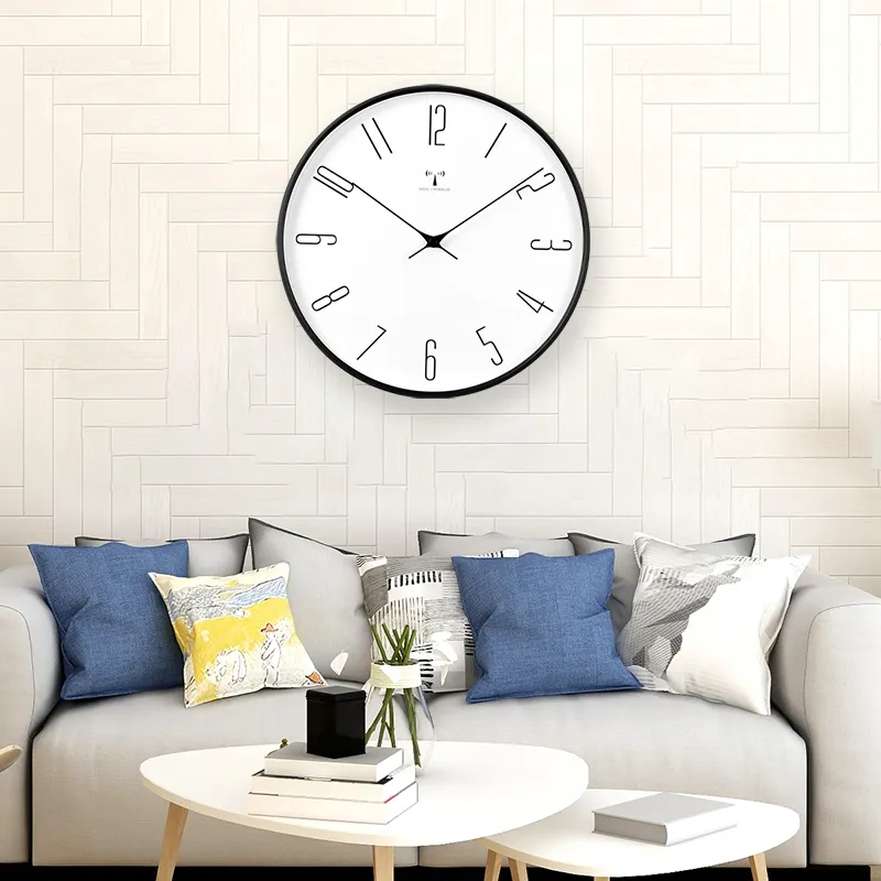 HENSE Wall Clock & Hanging Watch Radio Movement PVC Outer Frame Unisex White Dial HW286-4