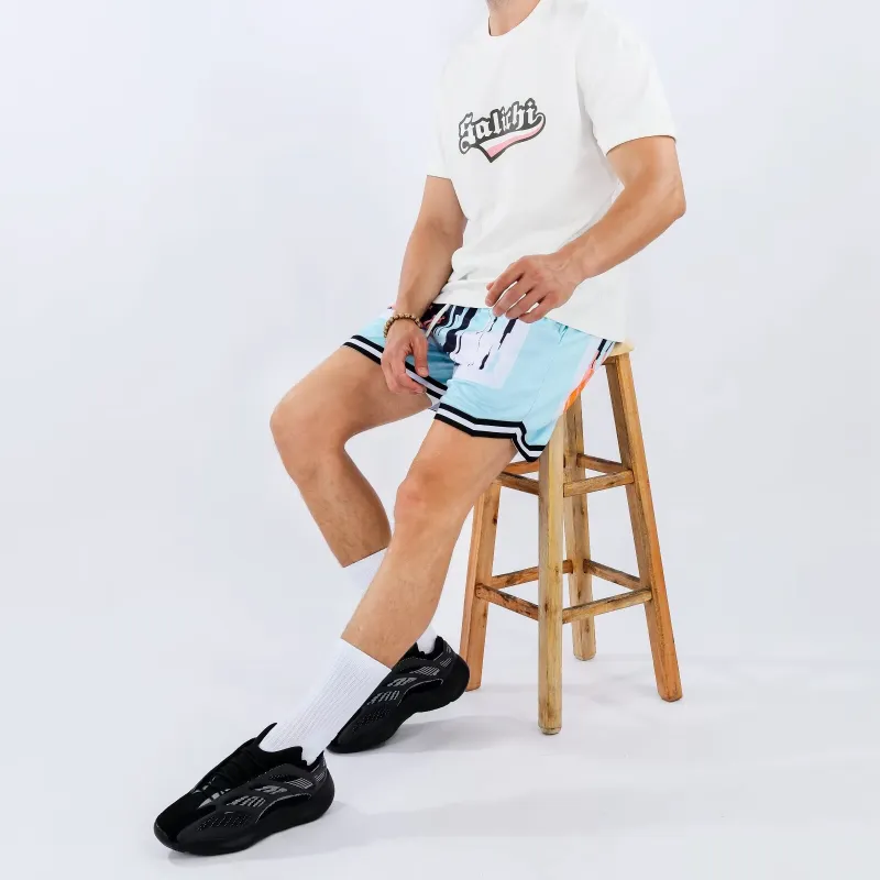 KPADB Basketball Shorts Unisex Sky Blue-2
