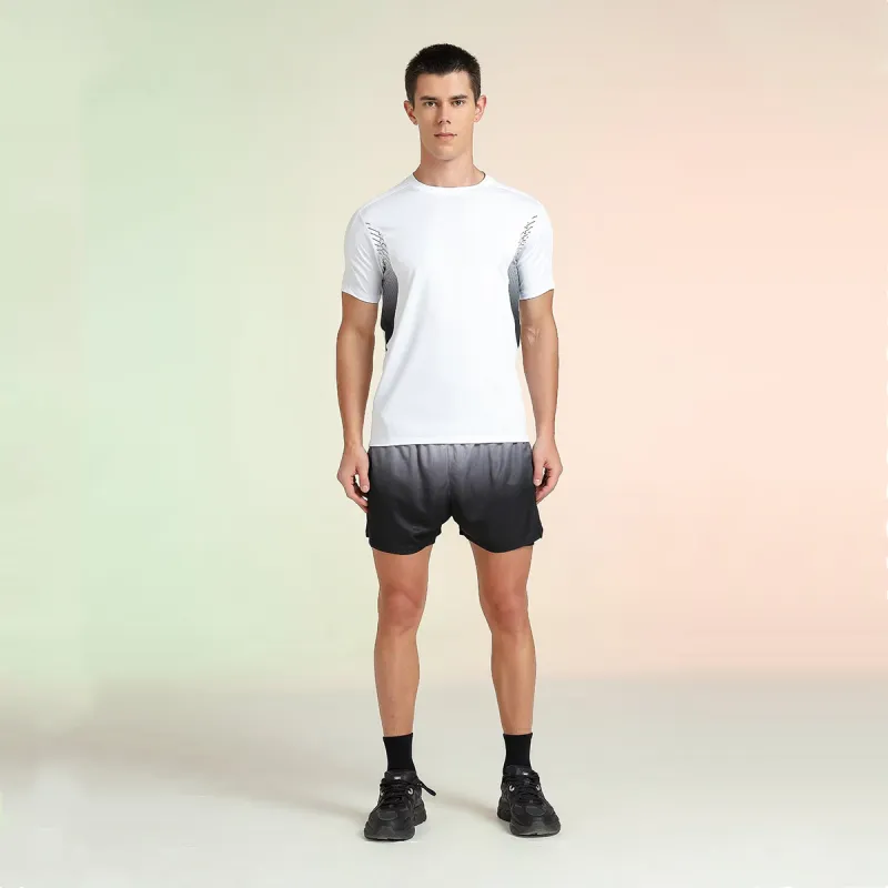 KPADB Basketball Shorts Unisex Gray White-2