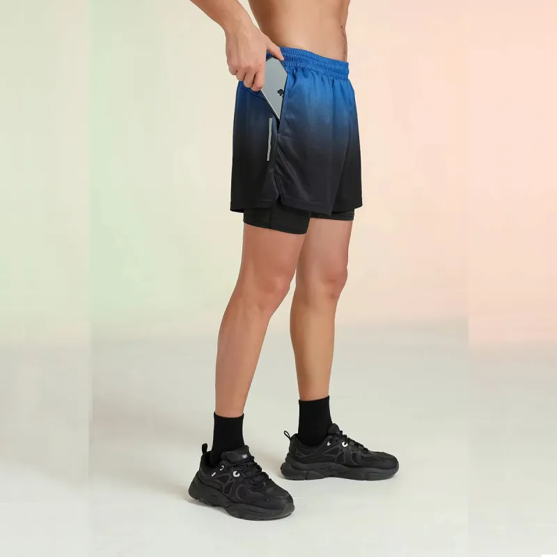 KPADB Basketball Shorts Unisex Blue-3