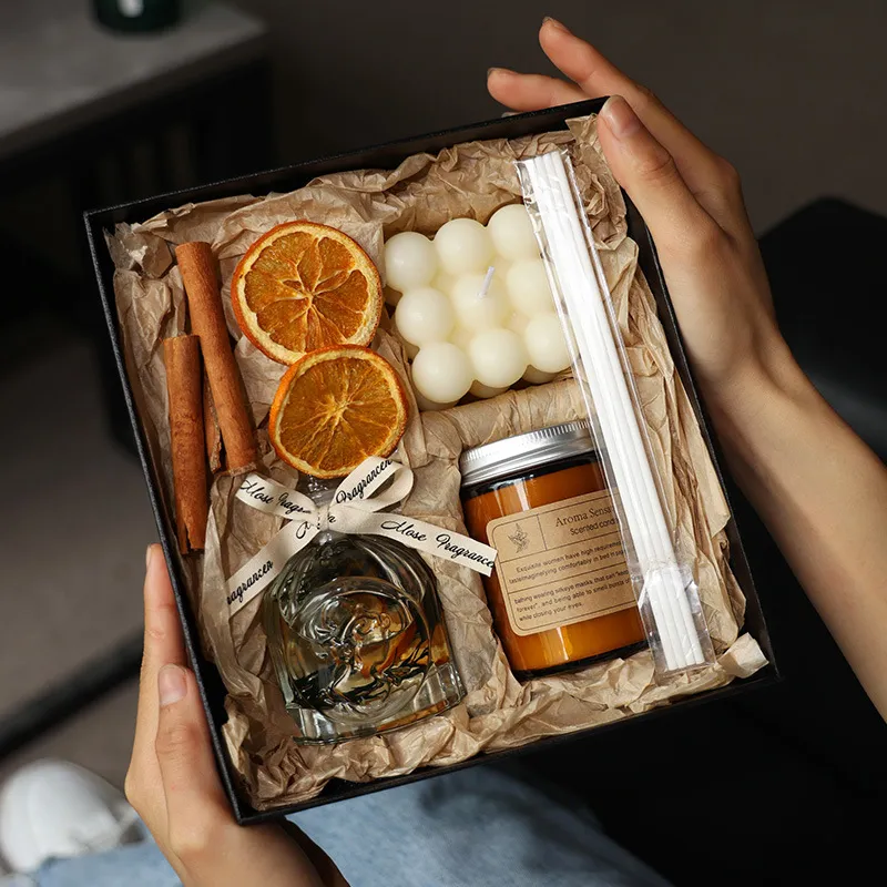 XZAN Creative Niche Premium Fragrance Ornament Gift Box Set With Ambient Scent Diffuser-3