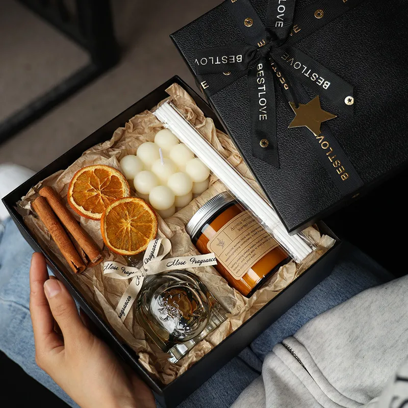 XZAN Creative Niche Premium Fragrance Ornament Gift Box Set With Ambient Scent Diffuser-7
