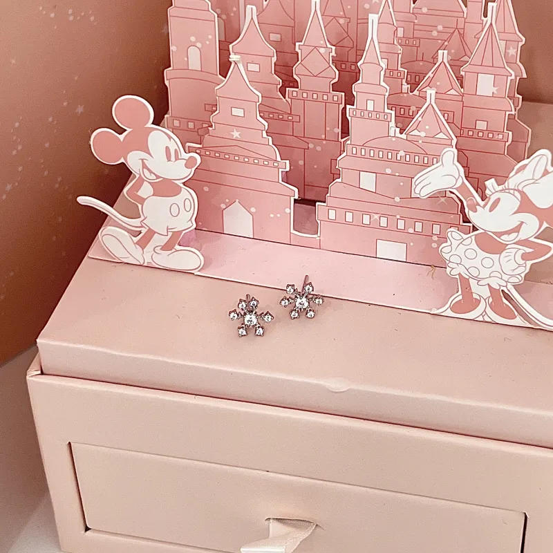 Disney Frozen Series S925 Silver Stud Earrings Women's-10