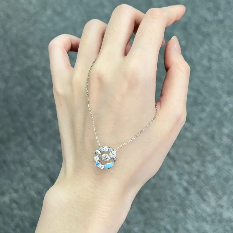 Disney Princess S925 Silver Necklaces Women's-6