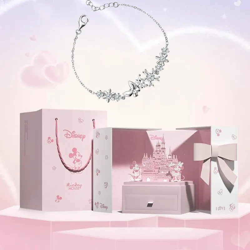 Disney Mickey Collection Princess Collection S925 Silver Necklaces Women's-7