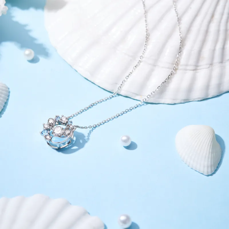 Disney Princess S925 Silver Necklaces Women's-10