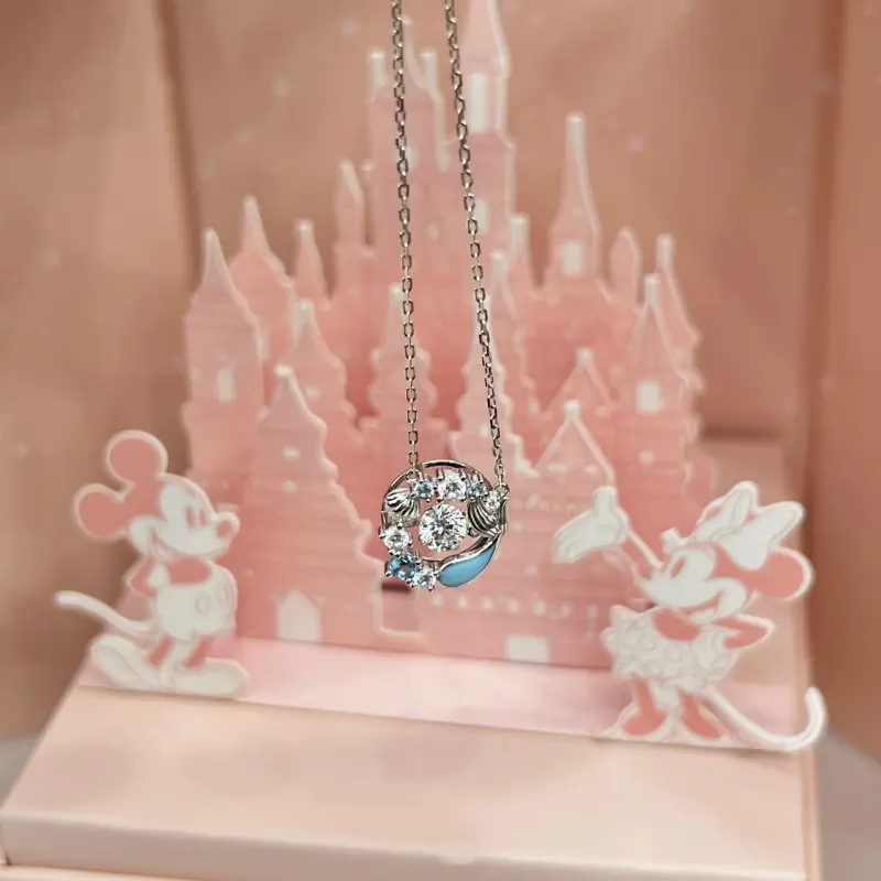 Disney Princess S925 Silver Necklaces Women's-13